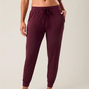 KINDRED BRAVELY Everyday Lounge Joggers Deep Burgundy NWT Size 1X